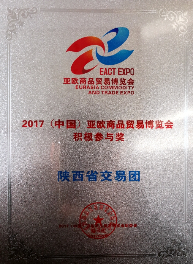 2017亚欧商品贸易博览会积极参与奖.jpeg